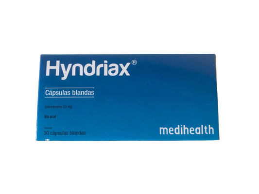 Hyndriax 20 mg 30 tabletas
