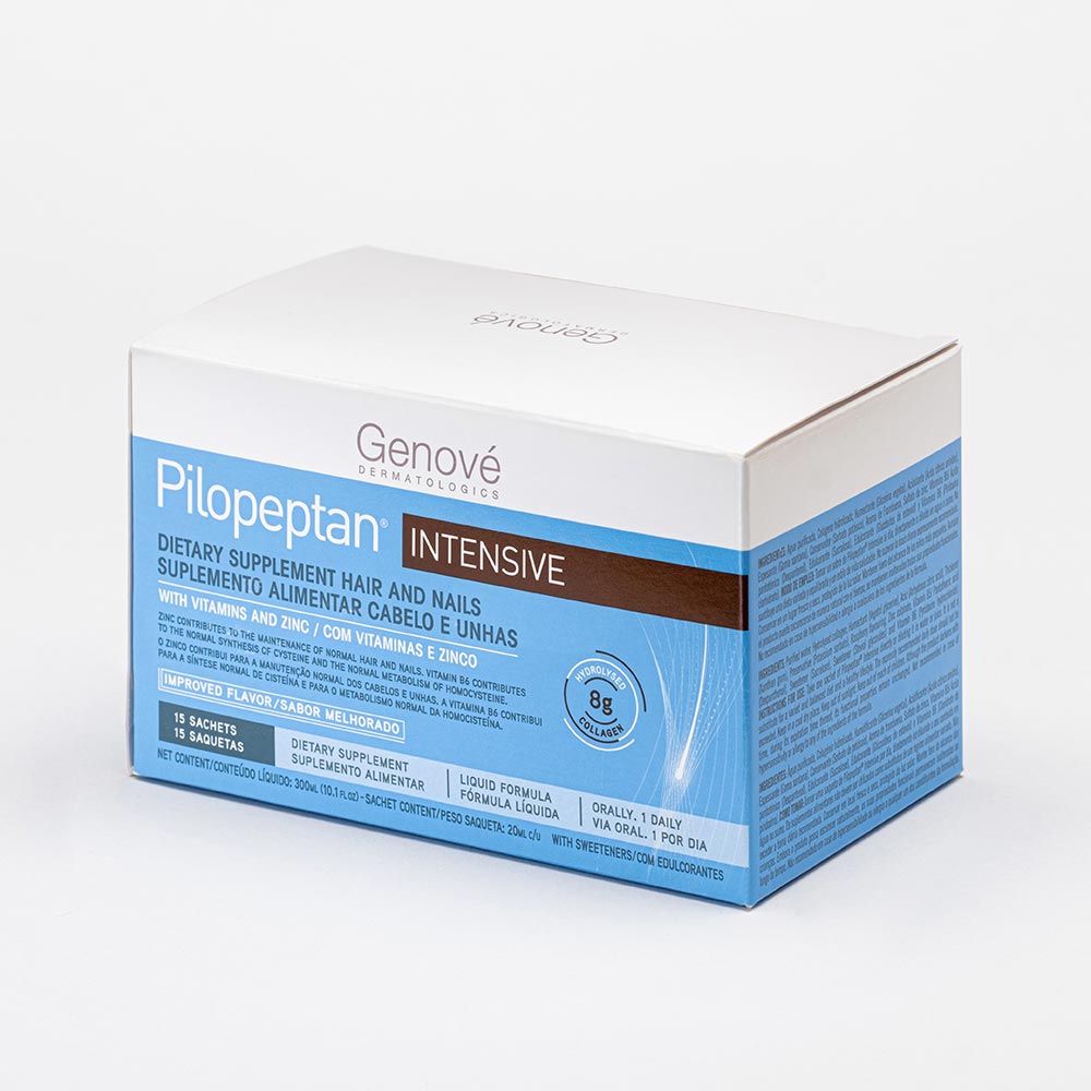 Pilopeptan Intensive, Complemento Alimenticio Cabello y Uñas (15 Sobres)